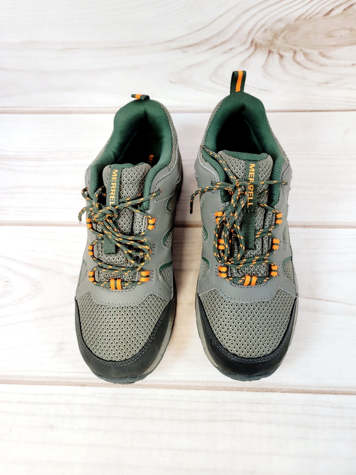 Scarpe da trekking Merrell Oakcreek basse giovanili taglia 7 verde arancione MK264771