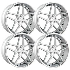 Set-4 Azad Az1029 22x9 5x4.55x114.3 Silver Ssl 35mm Wheels Rims 22 Inch