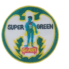 Round SUPER GREEN GIANT patch  - NEW  - Collectors Item - Unknown source