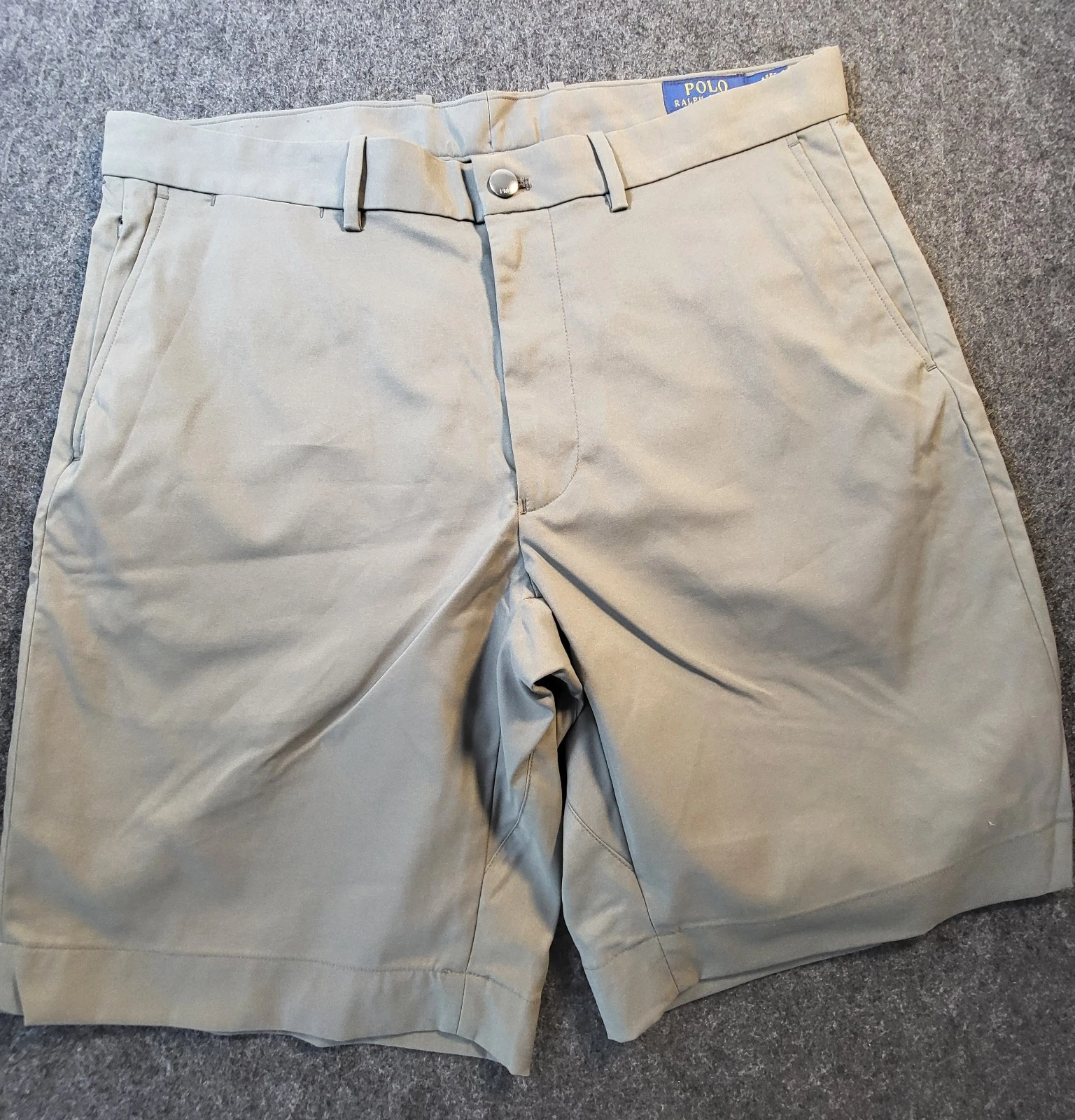 Polo Ralph Lauren Performance Shorts Men’s Sz 35 Stretch Classic Fit Gray
