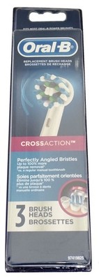 Oral-B Professional Cross Action Replacement Brush Heads, 3 Pk, EB50-3