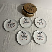 5 Assiettes À Fromage Porcelaine D’Auteuil 