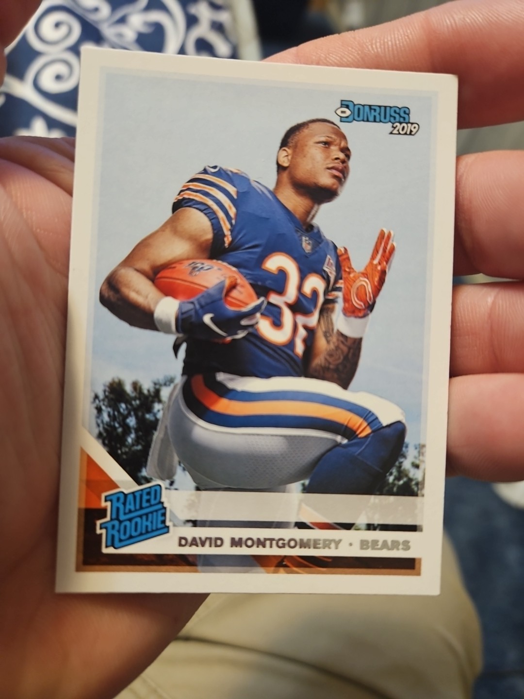 2019 Panini Donruss #311 David Montgomery Rated Rookie RC Lions Bears