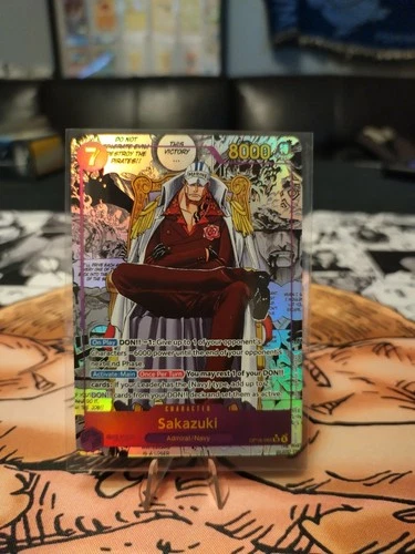 One Piece Sakazuki OP16-065 SEC Manga OP16 Card Game English Near Mint