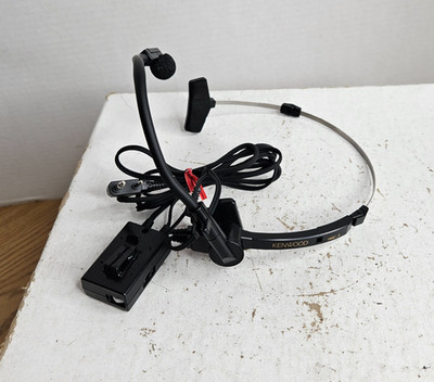 Kenwood HMC-3 Black Headband Headset No Box With Vox Ptt
