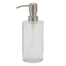 Classic Elegant Cylindrical Soap Pump Dispenser for Hotels Bathroom 350ml 1 Pc