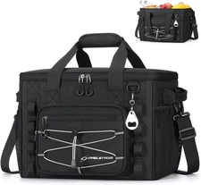 Soft Sided Cooler Bag, 30/40 Can Collapsible Insulated Ice Chest, Large Leakproo