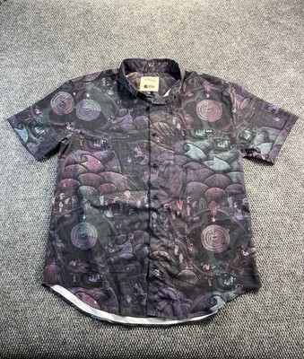 Disney RSVLTS Nightmare Before Christmas Halloween Town Button Down Shirt XXL