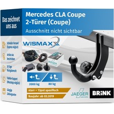 ANHÄNGERKUPPLUNG für MB CLA Coupe C118 ab 19 starr BRINK +13p E-Satz spezifisch