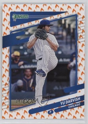 2021 Panini Donruss On Fire 34/75 Yu Darvish #84 0q3