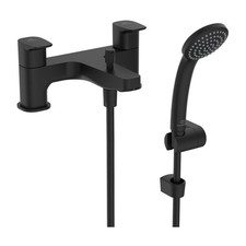 Image of Ideal Standard Ceraplan Dual Bath Shower Mixer Tap - Silk Black Waste Not Inc