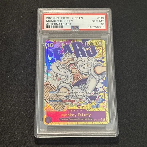 2025 One Piece Monkey.D.Luffy Special Card Alt Art #OP05-119 PSA 10 GEM MINT
