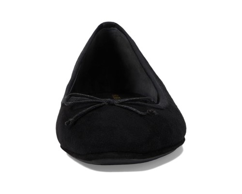 Zapatos planos de ballet Beatrix de gamuza negra para mujer Veronic Beard 7M - Imagen 3 de 5