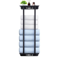 Bathroom Towel Storage Rack,30 Inch Racks for Wall Black