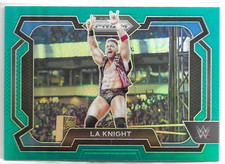 2024 Panini Prizm WWE LA Knight #23 Teal Prizm /49 Smack Down