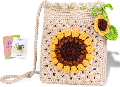 Crochet Kit for Beginners - Phonebag Crochet Starter Kit with Video Tutorials an