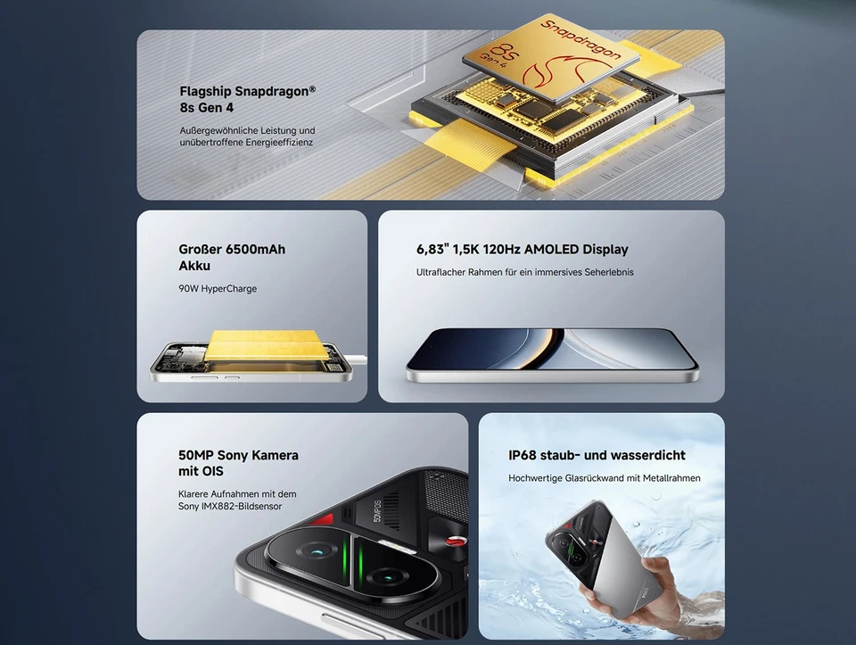 Xiaomi POCO F7 5G Smartphone 12+256GB 12+512GB 6,83" AMOLED Snapdragon 8s Gen 4 - Bild 3 von 4