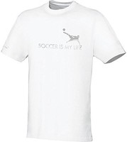 Jako Damen T-Shirt Kurzarmshirt Oberteil Soccer, Weiß, 34