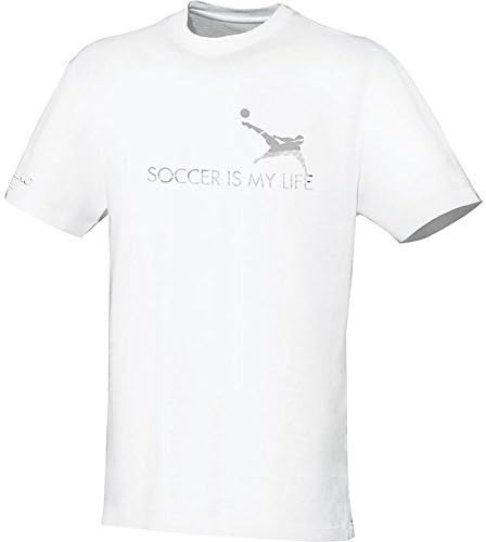 Jako Damen T-Shirt Kurzarmshirt Oberteil Soccer, Weiß, 34-image