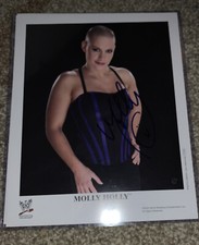 Molly Holly Signed WWE Original 8x10 Wrestling Promo Photo P878 WWF