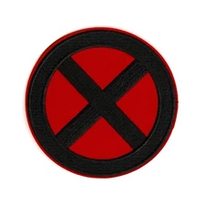 X-Men Classic Logo Red and Black Variant – Embroidered Iron on Patch