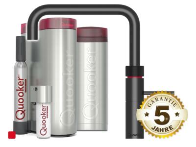Quooker PRO3 & CUBE | Fusion Square BLK (Schwarz) inkl. Cube-Filter