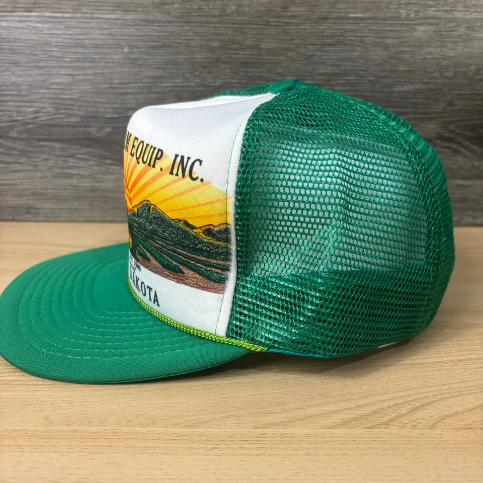 Gorra de colección John Deere Snap Back verde Dakota equipo agrícola puesta de sol Foto 4 de 4