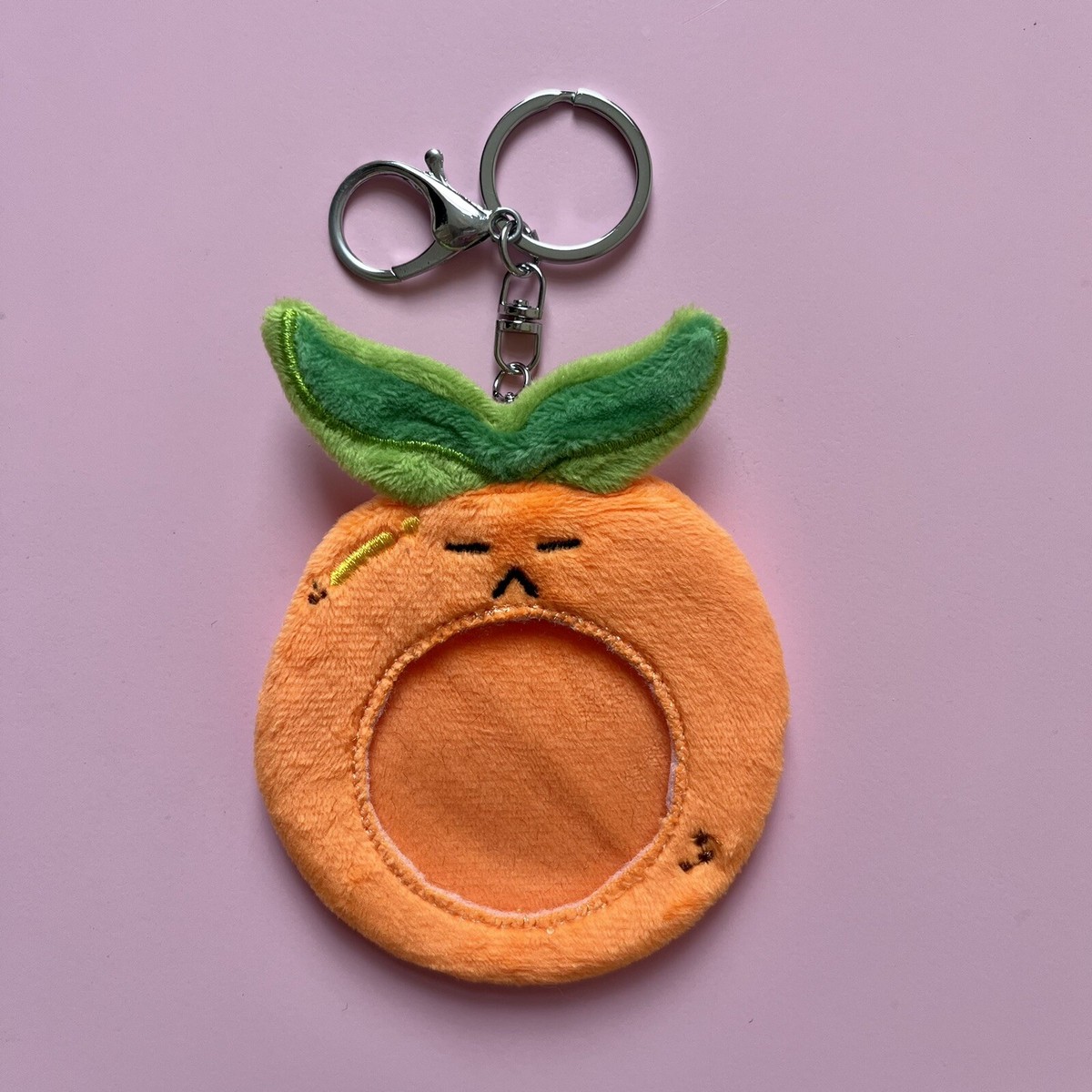 BTS SUGA tangerine photocard holder cover plush keyring. Yoongi