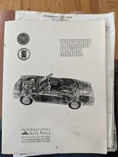 Fiat 124 Spider-pinin Workshop Manual-international Auto Parts No. 04251