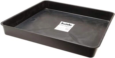 SWIFTAIR Garland Gardening Tray Saucer Potter Potting Garden Plant Black Plastic Planter