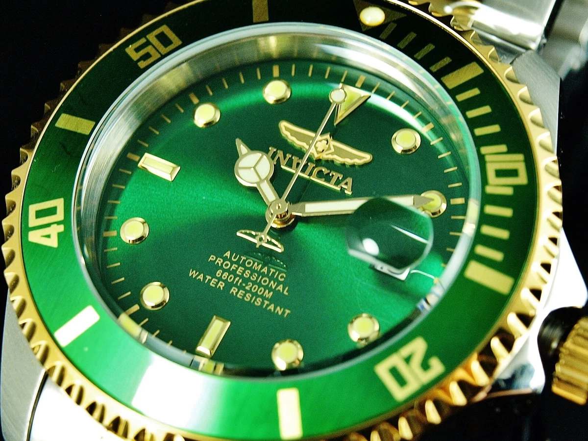 Invicta watch online green face