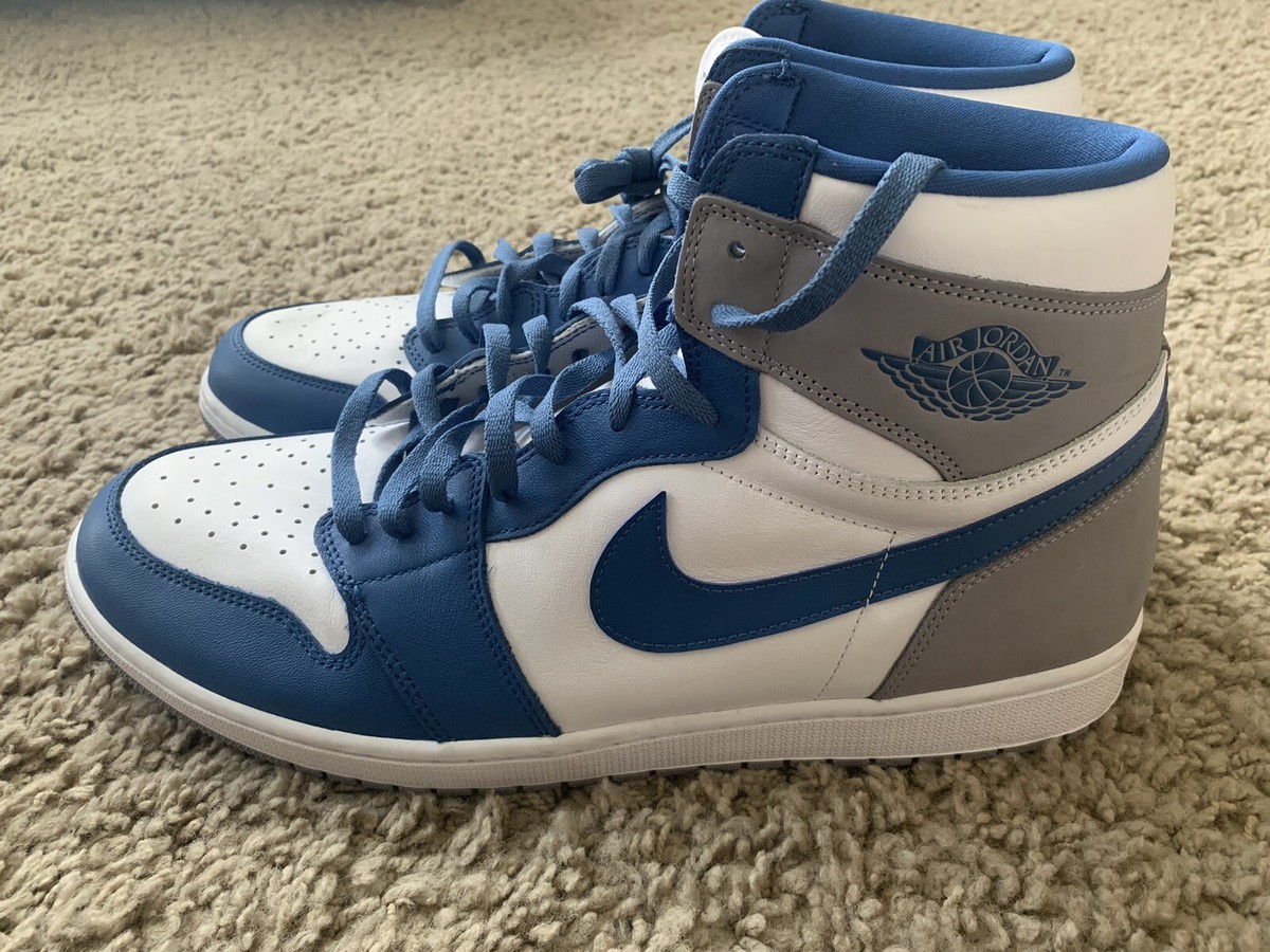 Size 18 - Jordan 1 Retro OG High True Blue | eBay