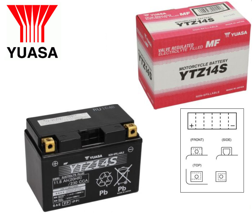 Batterie Yuasa Gel HONDA NT 650 Haute Performance Sans Entretien Anti Vibration