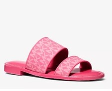 Michael Kors Women's Kennedy Slide Pink Shoes Size 10