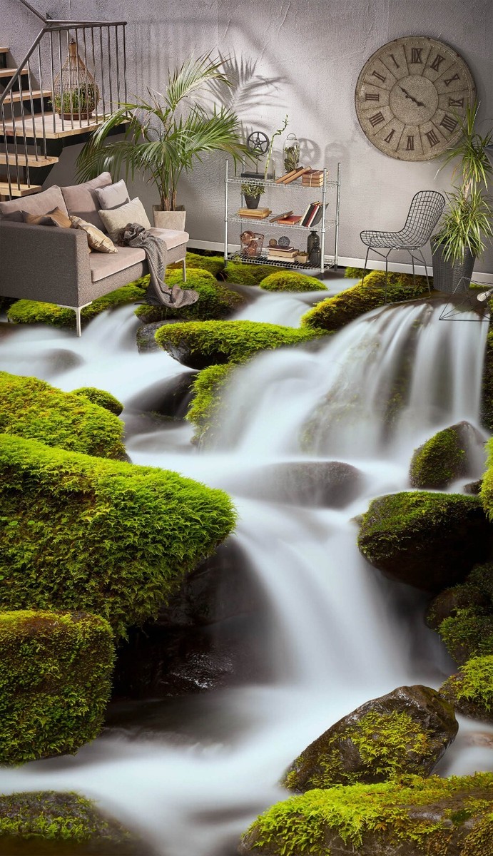 3D Green Stone SKE3497 Floor WallPaper Print Decal Epoxy