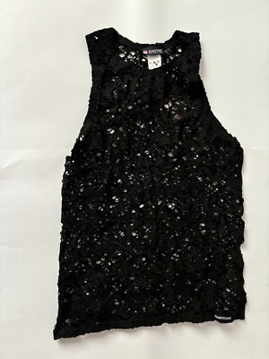 sexy Manstore Tanktop durchbrochen schwarz Gr. M