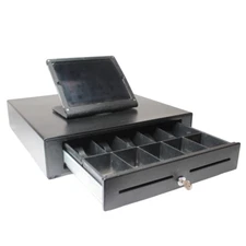 Touch Dynamic CD-BL-2000 Cash Drawer Register with rotating iPad Black Swivel...