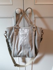 Tods Grey Leather Bag