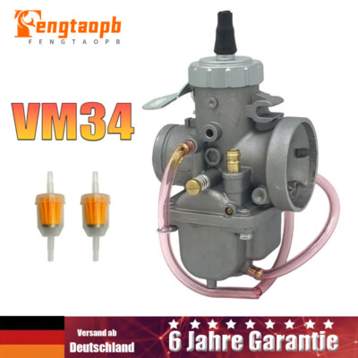 Vergaser für Mikuni VM 34 mm Bohrung, Rundschieber VM34-168 42-6015 VM34SC DHL
