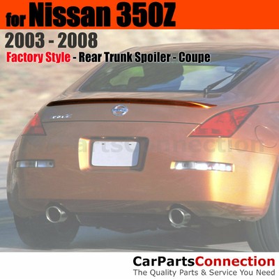 Painted ABS Trunk Spoiler For 2003-2008 Nissan 350Z Coupe 2 Door WV2 SILVERSTONE