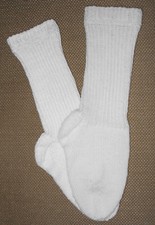 NEW Warm and Soft Hand Knit Socks 8.0 inches length 