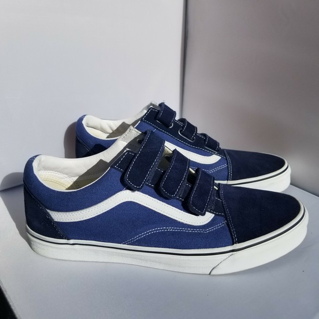 suede canvas old skool v blue