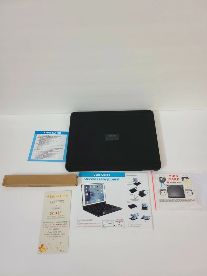 IVSO Keyboard Case for Ipad Air 2018 3rd -360 Degree Back Lit Keyboard - Black  - Image 4 of 4