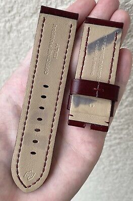 Authentic Officine Panerai 26mm x 26mm Burgundy Calfskin Authentic Officine Panerai 26mm x 26mm Burgundy Calfskin
