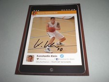 Konstantin Klein Basketball signed signiert autograph Autogramm Autogrammkarte