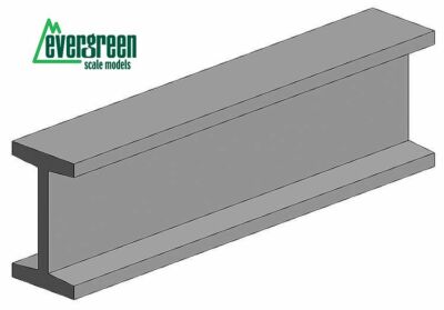 Evergreen Scale Models Models (274) I-Profil, 350x3,2x1,8 -  1/8 mm 4 Stück