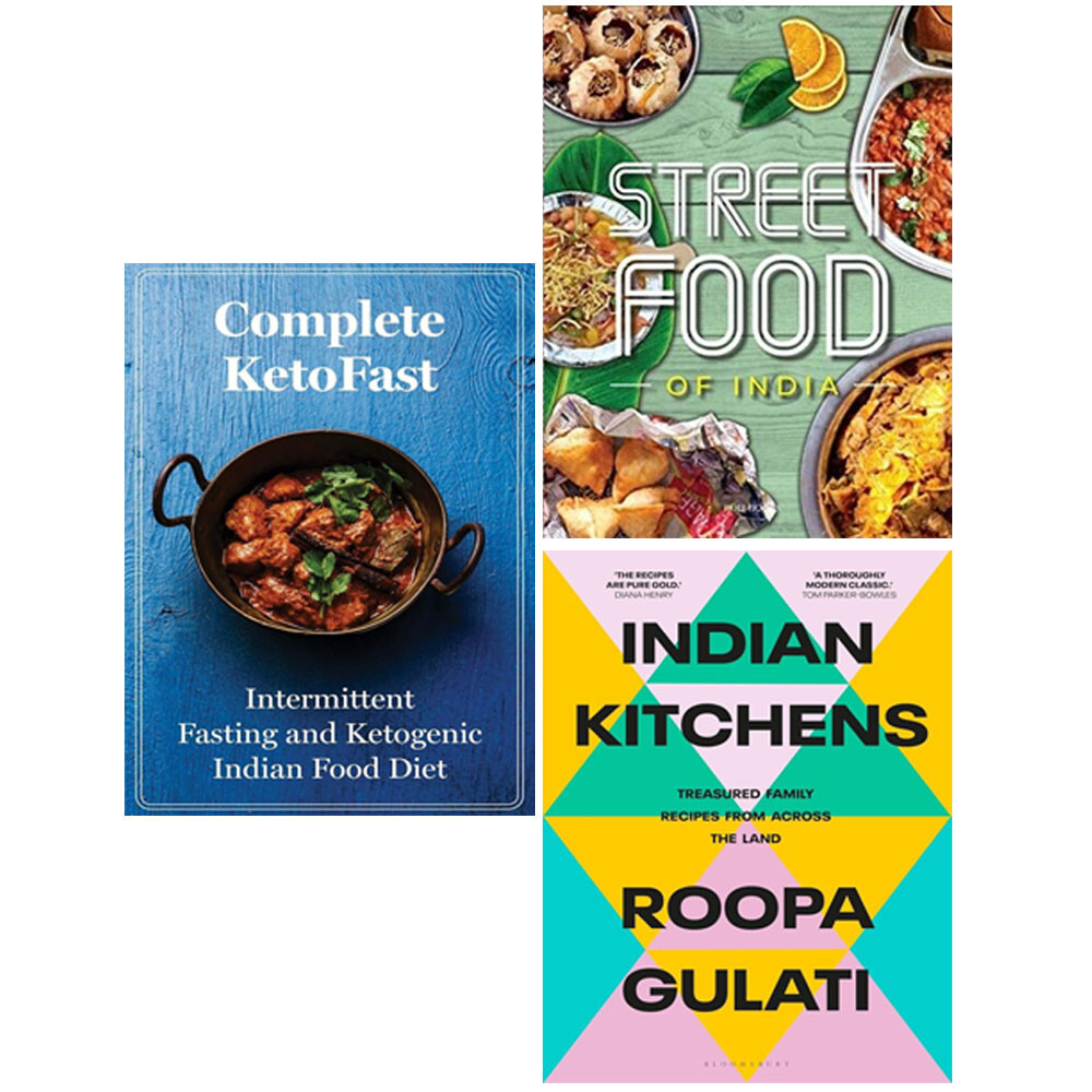 Fresh Easy Indian Street Food,Indian Kitchens, Complete KetoFast 3 Books Set