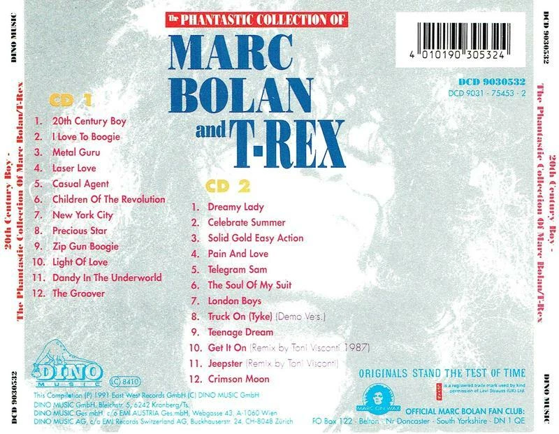 (2CD's) Marc Bolan & T. Rex - The Phantastic Collection - 20th Century Boy, u.a. - Bild 2 von 2