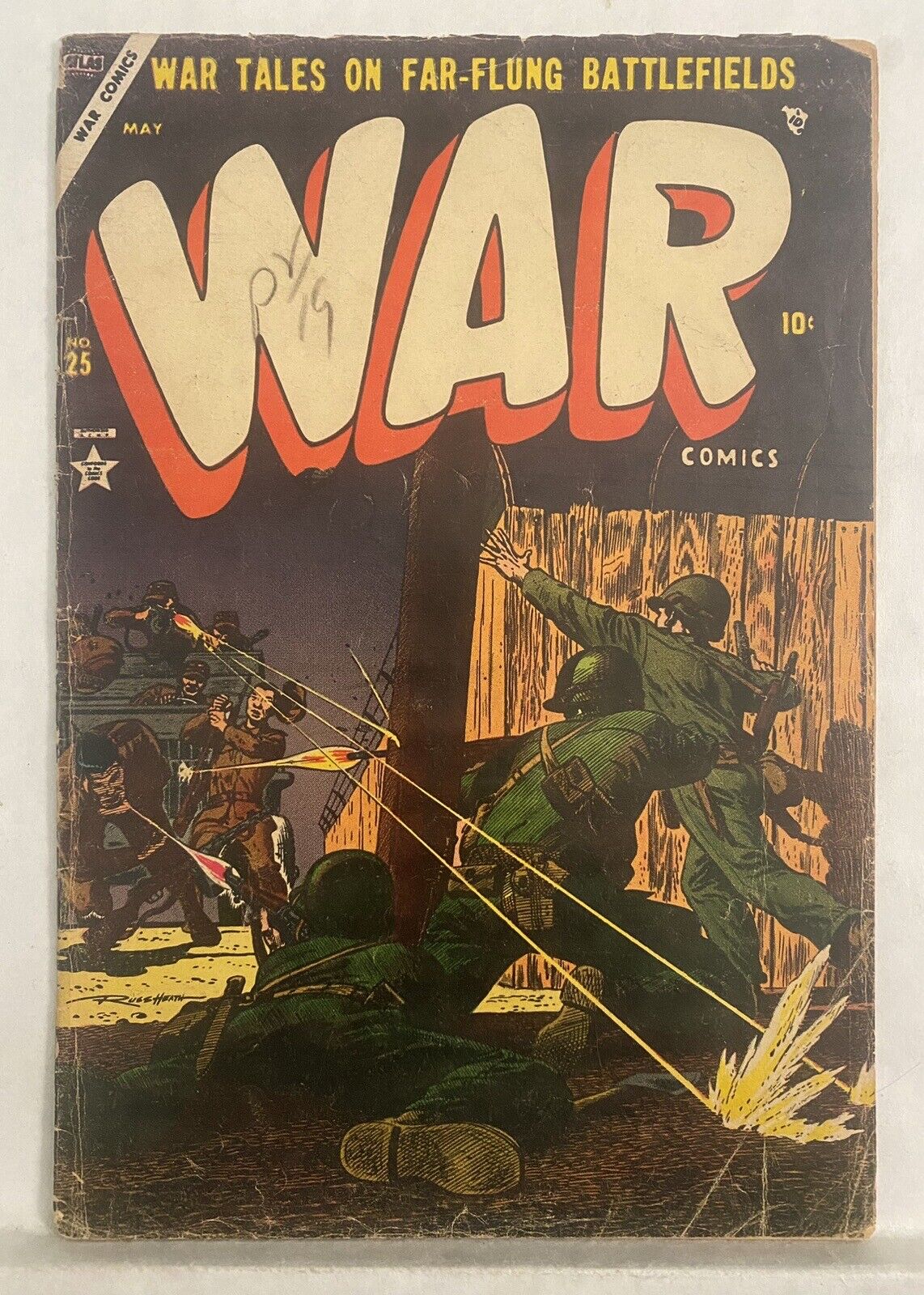 War Comics No. 25 - Russ Heath cover and art - Hitler story -  2.5 GD Plus