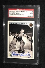 HARRY LUMLEY SIGNED 1991/92 ULTIMATE ORIGINAL 6 CARD #51 SGC AUTHENTICATED